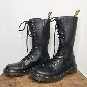 Dr. Martens | Black 14-Eye Luana Tall Combat Boots